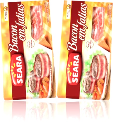 bacon em fatias seara, toicinho, toucinho, carne de porco