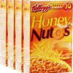 aveia pote de mel cereal kelloggs honey nutos leite vitaminas café da manhã