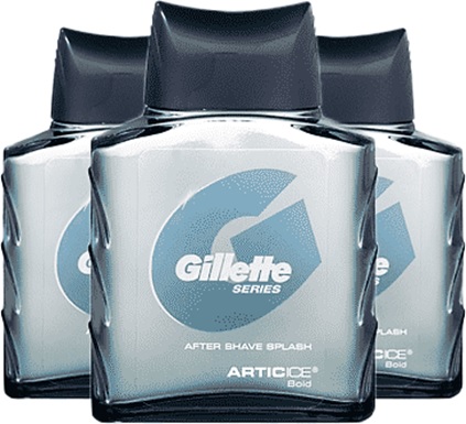 gillette series, after shave, splash, artic ice bold