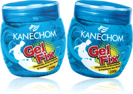 kanechom gel fix fixador de cabelo brilho molhado com vitaminas