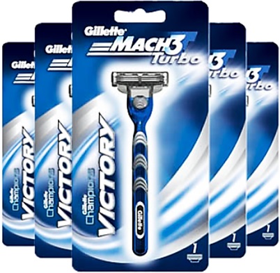 aparelho de barbear gillette mach 3 turbo victory barba bigode