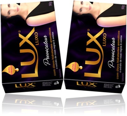 sabonete lux luxo provocateur, banho rosas negras e violetas