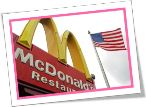mcdonalds restaurants and the united states of america flag