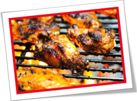 chicken wings on the grill, asas de frango na grelha