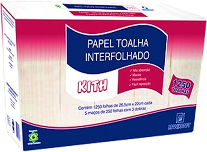 papel toalha interfolhas manikraft kith, higiene, limpeza