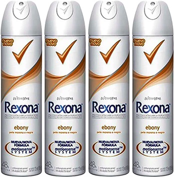 desodorante feminino rexona ebony pele morena e negra