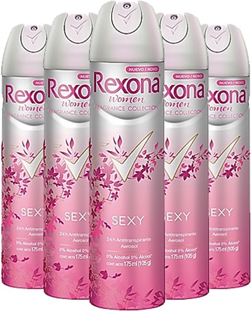 desodorante spray rexona women sexy antitranspirante suor axilas