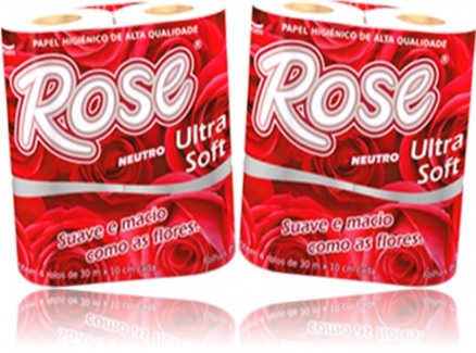 papel higiênico rose ultra soft