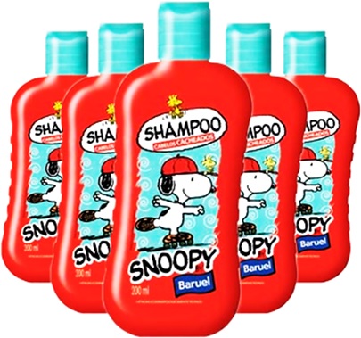 shampoo infantil baruel snoopy cabelos cacheados, cachorrinho snoopy