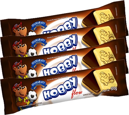 hobby biscoito recheado itamaraty sabor chocolate lanche merenda