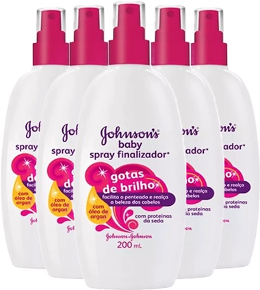 johnsons baby spray finalizador gotas de brilho