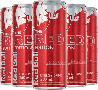 red bull energy dring the red edition sabor cranberry