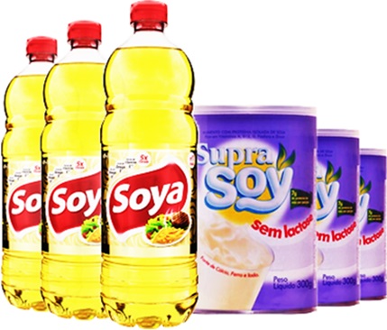 óleo de soja soya, leite de soja supra soy sem lactose