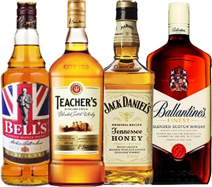 whisky importado bells, teachers, jack daniels, ballantines