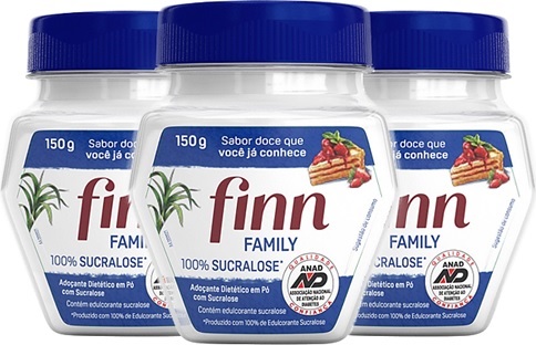 finn adoçante dietético granulado sucralose