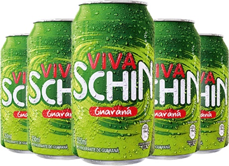 latas de refrigerante viva schin guaraná, brasil kirin