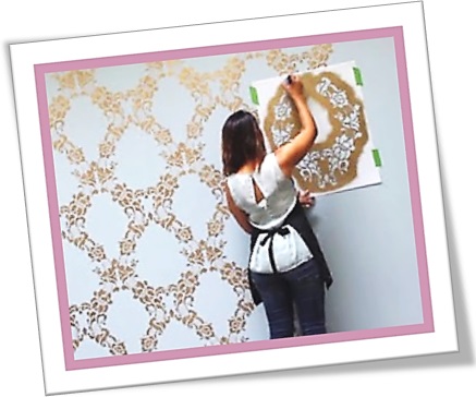 how to stencil a feature wall, decoração, estêncil