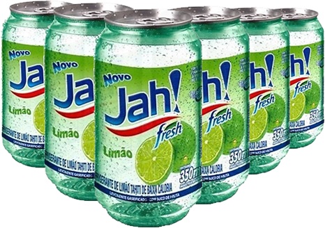 jah refrigerante de limão fresh de baixa caloria