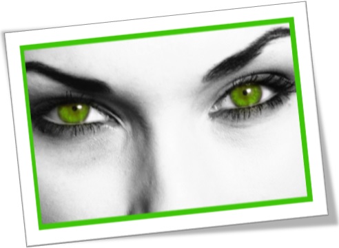 the green eyed monster, o ciúme, a inveja, mulher, olhos verdes