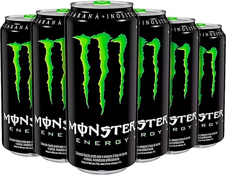 energy drink monster, bebida energética monster, taurina, ginseng, guaraná