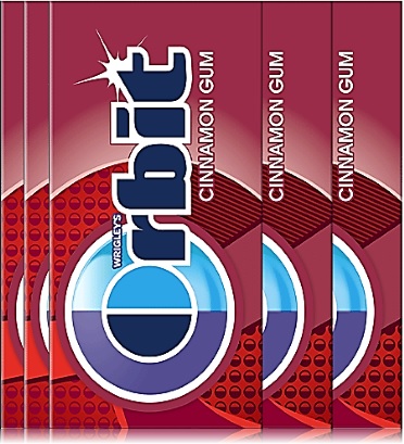 goma de mascar orbit cinnamon gum chiclete