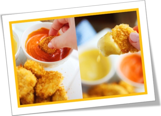 chicken nuggets, chicken dippers, empanados de frango