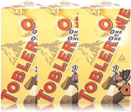 chocolate suiço toblerone one by one of switzerland