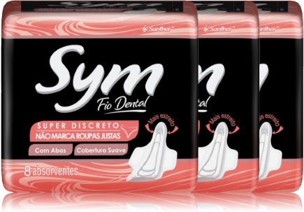 sym girl santher, absorventes higiênicos, mulheres, fio dental