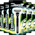 aparelho de barbear gillette mach 3 turbo legend, barba, bigode, cavanhaque