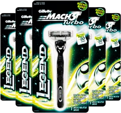 aparelho de barbear gillette mach 3 turbo legend, barba, bigode, cavanhaque