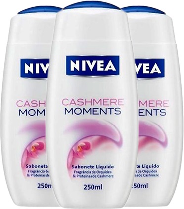 sabonete líquido nivea cashmere moment, mulheres, feminino, perfume