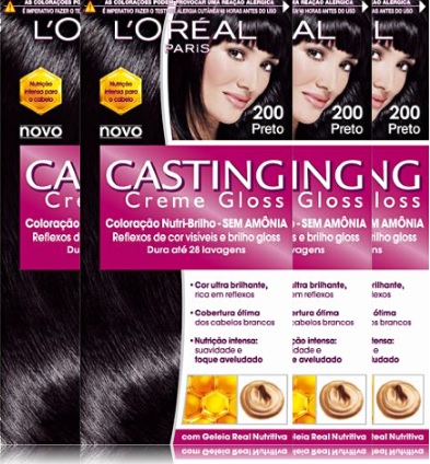 coloração casting creme gloss sem amônia, tintura, tinta, cabelo