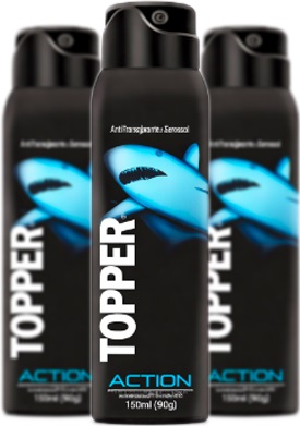 desdorante topper suissa action antitranspirante tubarão azul