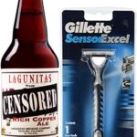 lagunitas censored rich copper ale, gillette sensor excel