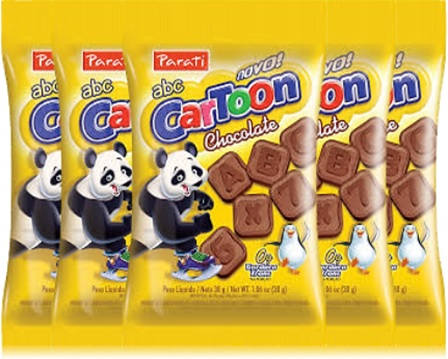 pacotes de biscoito de chocolate, parati, cartoon, abc