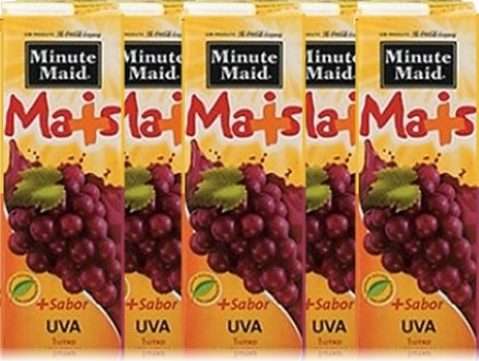 caixas de suco minute maid sabor uva