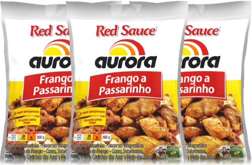 red sauce aurora frango a passarinho, galinha, batatas