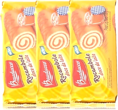 rocambole bauducco, sabor doce de leite, bolo de rolo