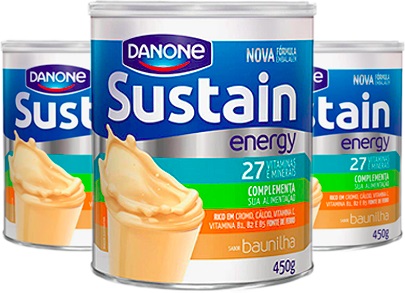 complementos alimentares sustain energy danone sabor baunilha