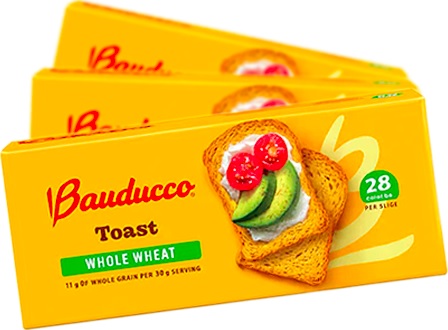 bauducco, toast, whole wheat, trigo integral, torradas