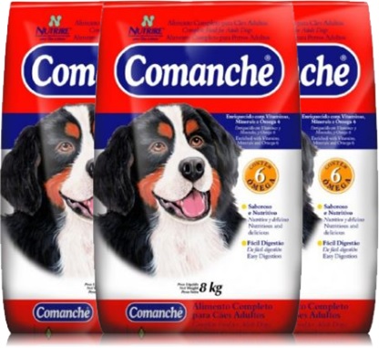 alimento, ração canina comanche nutrire, cães adultos, animal