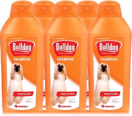 shampoo inseticida bulldog coveli, xampu para cachorro, buldogue