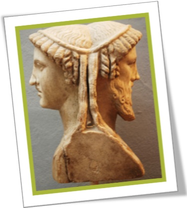 deus romano jano, faces, roman god janus, statue with two faces