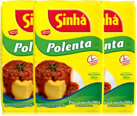 polenta com molho e manjericão, sinhá, refeição, almoço, comida italiana