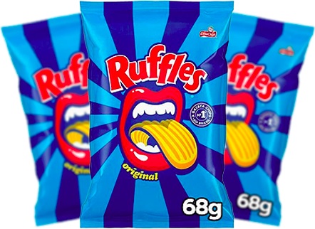 batatas ruffles em inglês a original