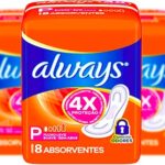 absorventes always controle de odores fluxo leve sem abas