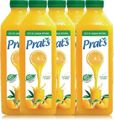 suco de laranja natural prat s, garrafas, litros