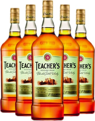 blended scotch whisky teacher's blended scotch whisky teachers, uísque escocês