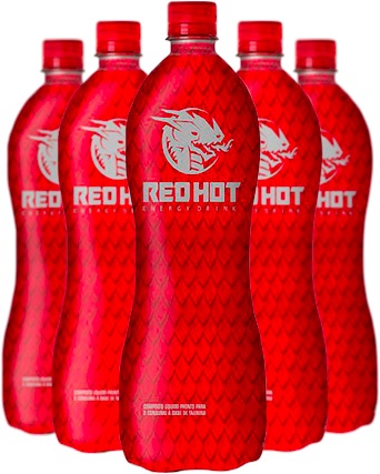 red hot energy drink, dragão, bebida energética