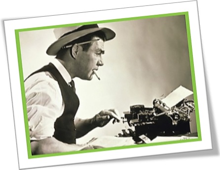 repórter, jornalista, ink slinger, escritor, máquina de escrever